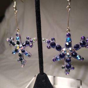 Swarovski snowflake earrings